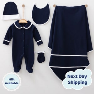 Newborn Boy Take Home Outfit, Baby Boy First Outfit, Baby Hospital Exit Cotton Outfit, Newborn Baby Boy Clothing Set, Baby Boy Gift Set