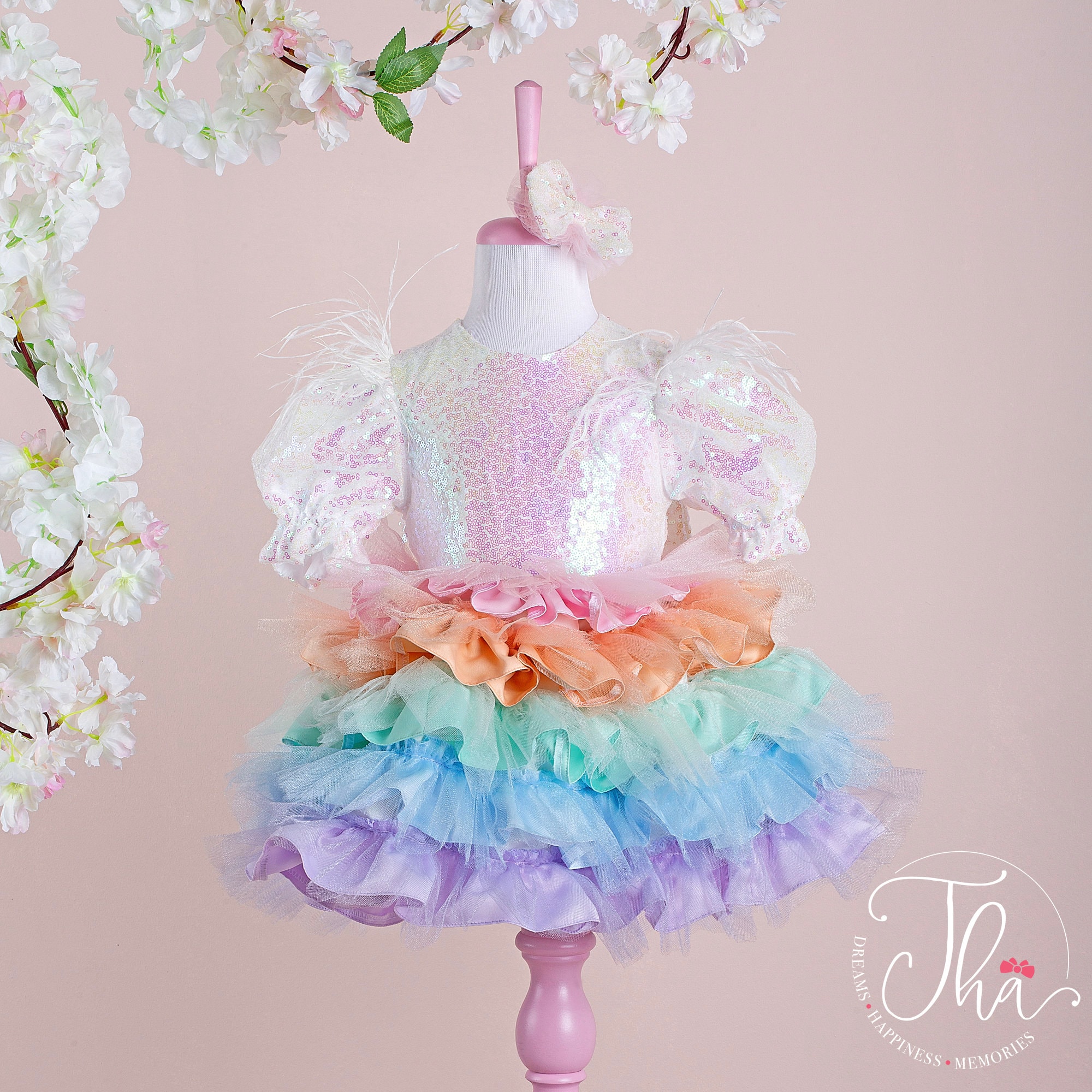 slim fit dress slacks Dreamy Unicorn Dress Size 5-6 main image 0