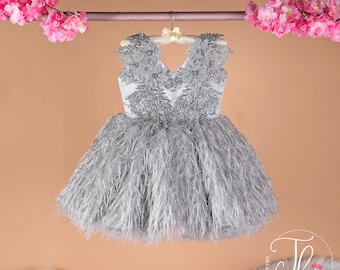 Floral Embroidered Princess Dress: Sparkly Tulle Party Outfit