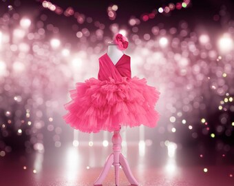 Hot Pink Tutu Prom Dress: Personalized Ball Gown for Girls