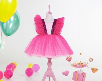 Pink Tulle Birthday Dress: Fairy Princess Outfit