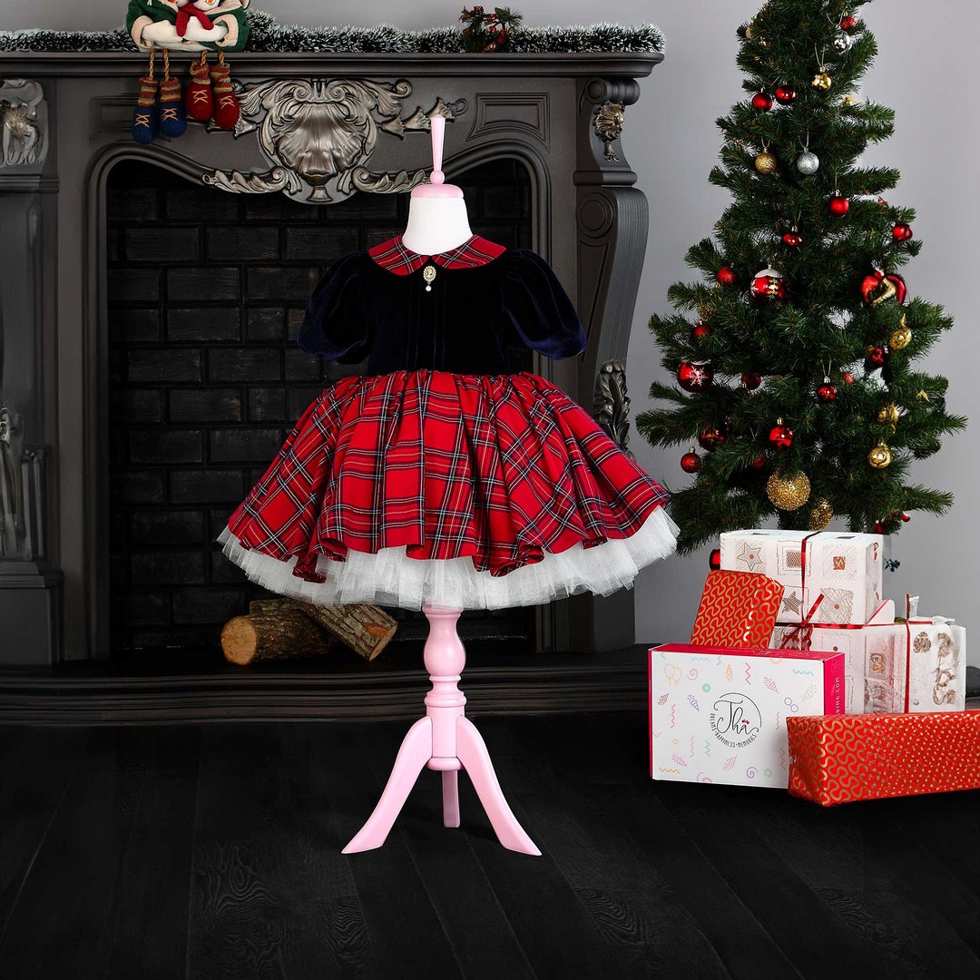 Christmas Girl's Jacket Dress 2-Piece Set