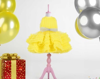 Yellow Ruffle Birthday Dress: Sparkling Celebration Outfit