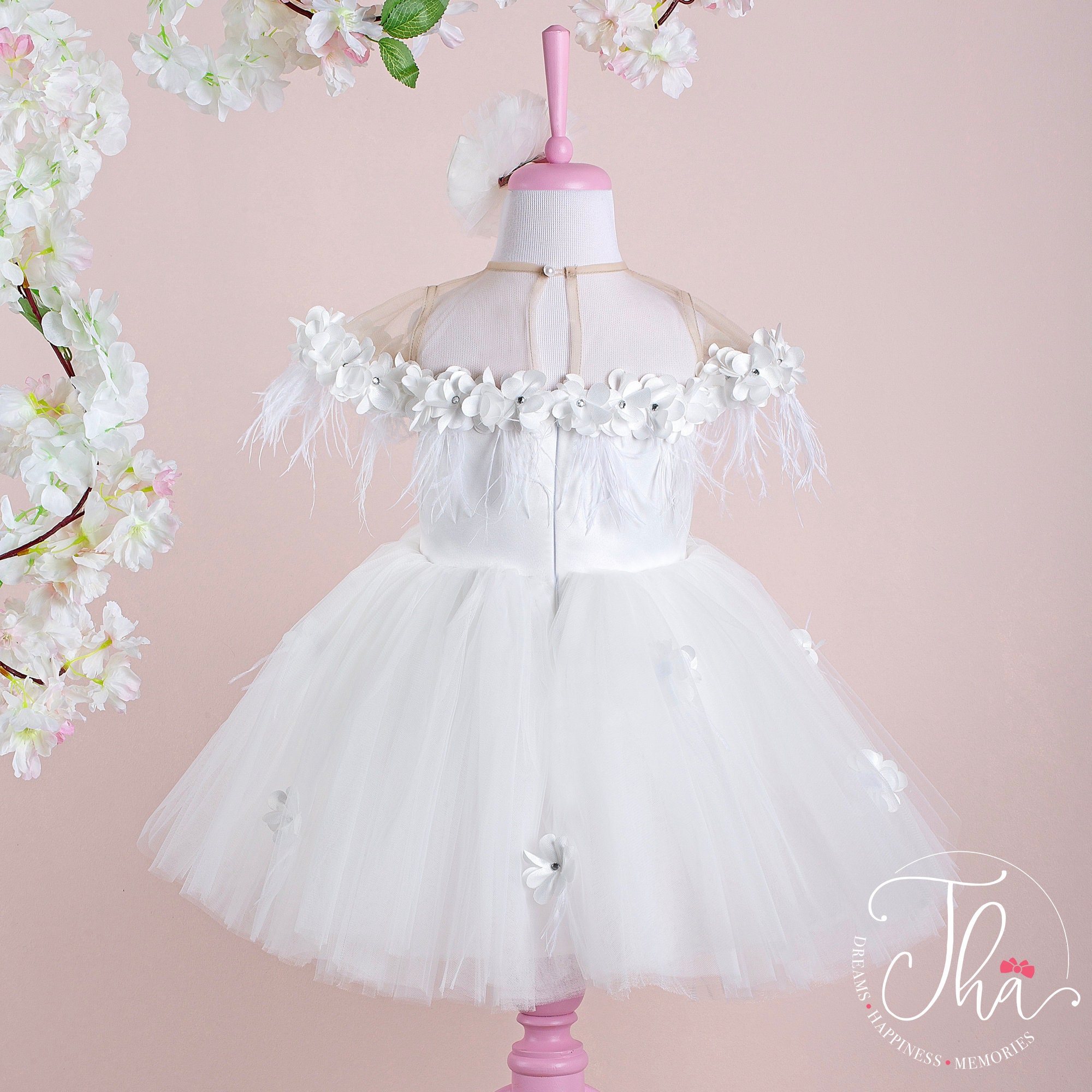 Easter White Dress for Girls White Easter Princess Outfits