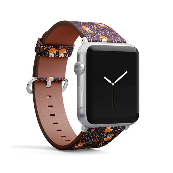 Wholesale Printed leather band for apple watch Floral fashion