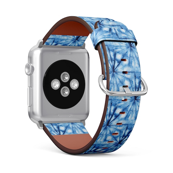 Tiedye Indigo Color Print, Apple Watch Band (38mm 40mm 41mm