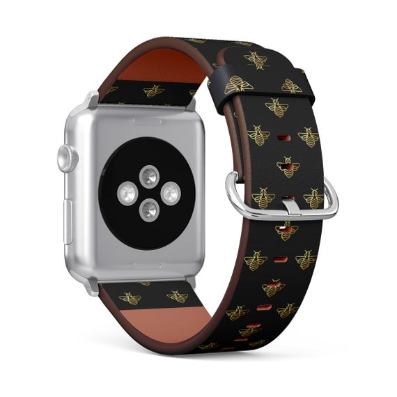 Honey Bee Print, Apple Watch Band (38mm 40mm 41mm 42mm