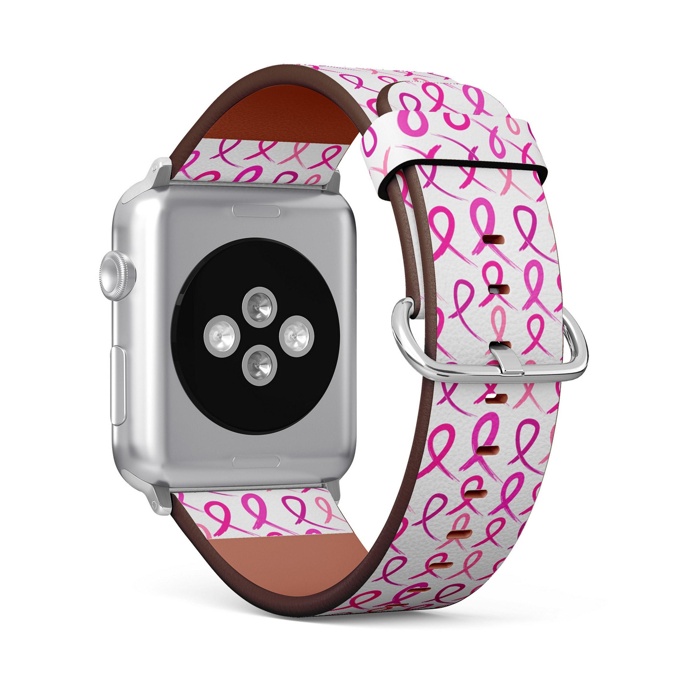 Breast Cancer Awareness Apple Watch Band 38mm 40mm 41mm 42mm 49mm Vegan Faux leather Watch Strap Wrist Bracelet. Etsy