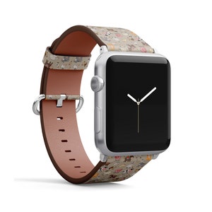 Personalise Water Proof Creativity The silicone Strap Custommake Decoration  Texture Free Curve Cute watches strap for apple watch band,for women men  kids children adoutls teeny elder