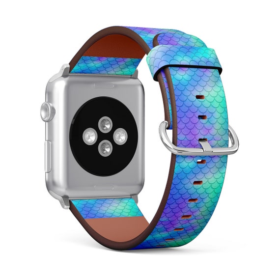 Sport Band Apple Watch Holographic Band Blue Gradient Mermaid