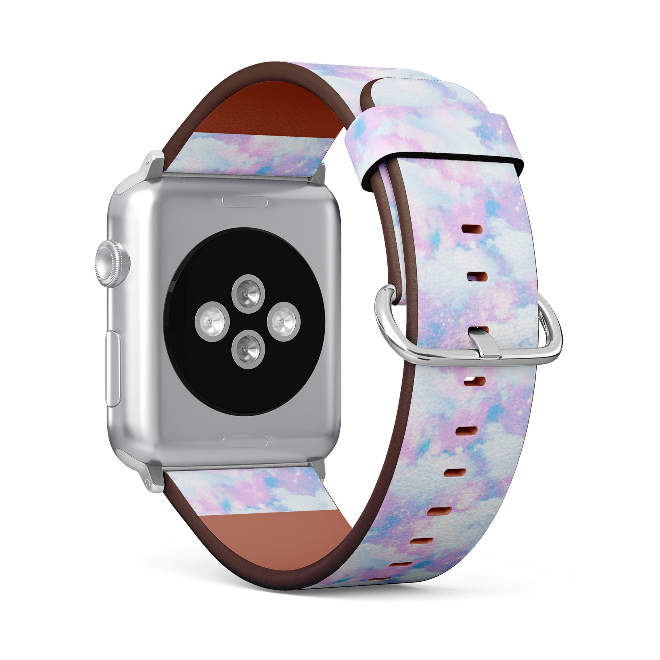 Holographic iridescent rainbow Apple Watch band Glittering Prism Silicone Sports Band For Apple Watch  main image 4
