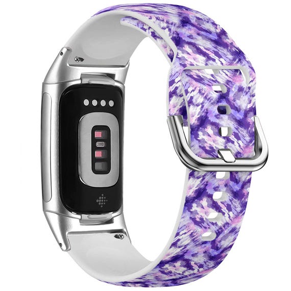 Purple Tiedye Watch Band for Fitbit Versa 1/2/3 4, Fitbit  display picture 2