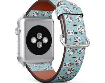 Apple Watch - panda Colorful Splatter Paint Giant Panda Apple Watch Face
