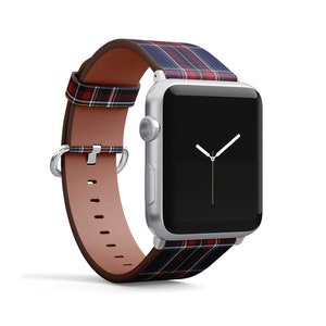 Brown Checkered Apple Watch Band 41mm 45mm 40mm 38mm 42mm 44mm -   Finland