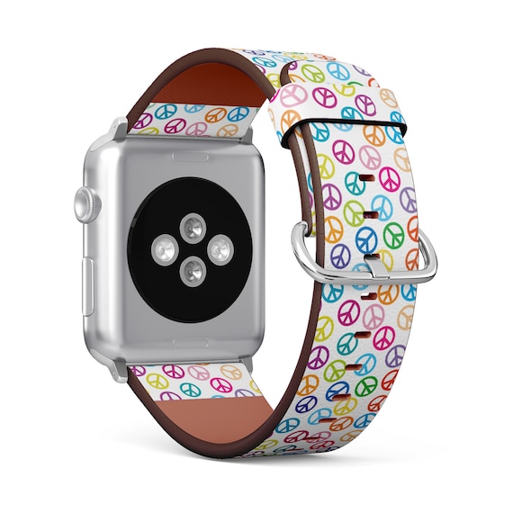 腕時計用ベルト・バンド LLOYD Apple Watch 38-42mm compatible Lavender premium leathe Amazon.com: Purple Lavender Flowers Watch Bands Compatible