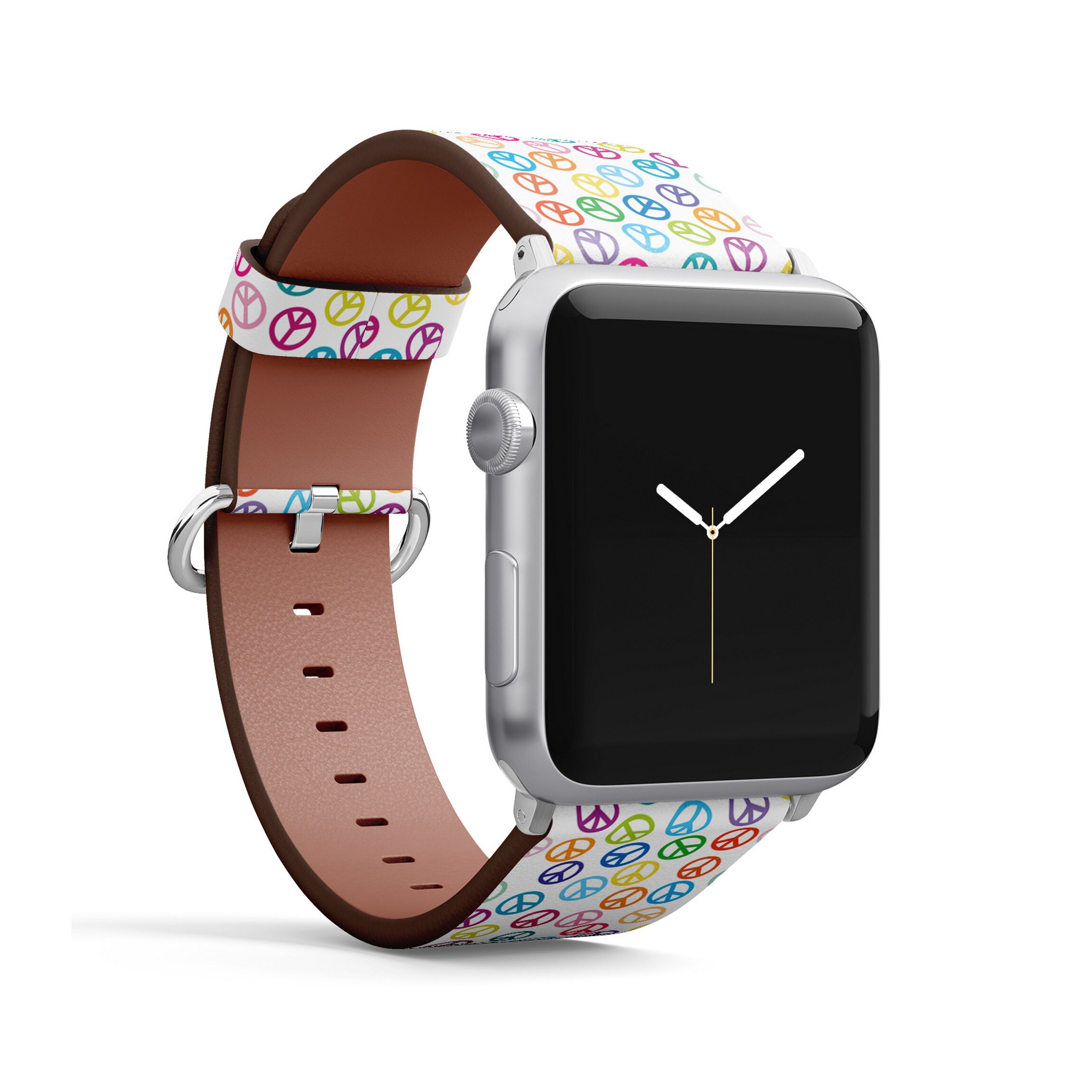 Colorful Peace Sign Print, Apple Watch Band (38mm / 40mm