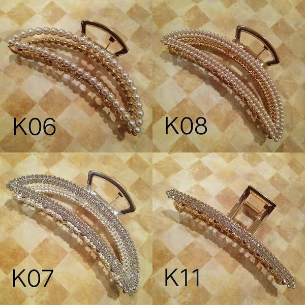 Metal Hair Claw ANY 3PCS  ,Bride shower Gift, Hair Claw, Large Hair Clip, Hair Accessories,