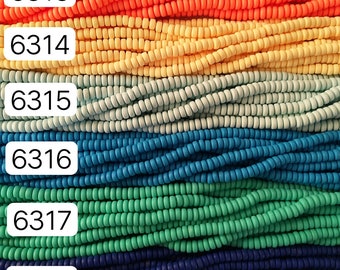 Heishi Beads, Clay Disc, Polymer Clay Beads, AFRICAN Vinyl Disc