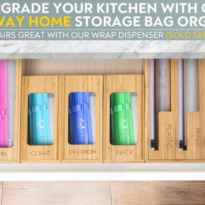 Food Storage Bag Box Set With Bonus Bag Holder Stand. Storage Bag