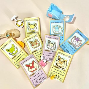 Eeveelution blob enamel pin