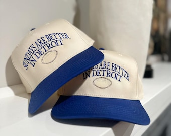 Custom Sundays Are Better Hat: Embroidered Football Spirit Wear Hat