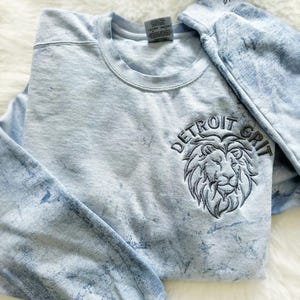 Detroit Crew Neck | Spirit Wear | Embroidered Detroit Sweatshirt