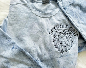 Detroit Crew Neck | Spirit Wear | Embroidered Detroit Sweatshirt
