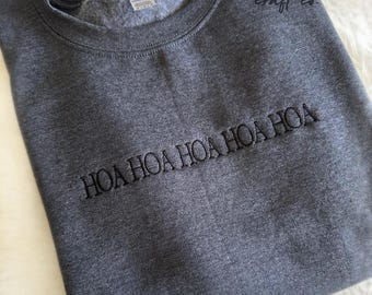 Hoa Hoa Crewneck | Hoa Sweatshirt | Embroidered Sweatshirt | Hoa Hoa Embroidered Sweatshirt