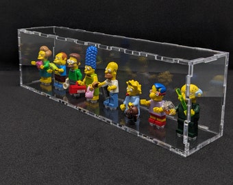 LEGO MINIFIGURE Box for 8 Toys- Modern Clear CASE Organizer Perfect for Store Toys