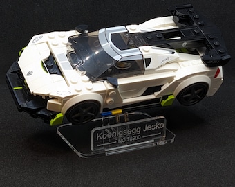 Acrylic display stand for LEGO SPEED CHAMPIONS Audi, Nissan, Fast & Furious