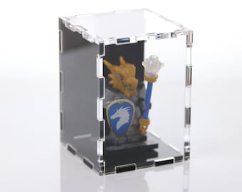 Box for 1 LEGO MINIFIGURE Toys- Modern Clear CASE Organizer Perfect for Store Toys