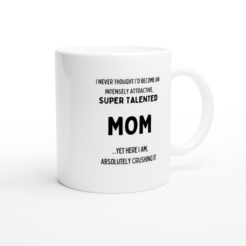 Novelty Genius Funny “Mama Mommy Mom Bruh” Large Ceramic 15oz Hot Coffee  Mug, Handle, Microwave Safe