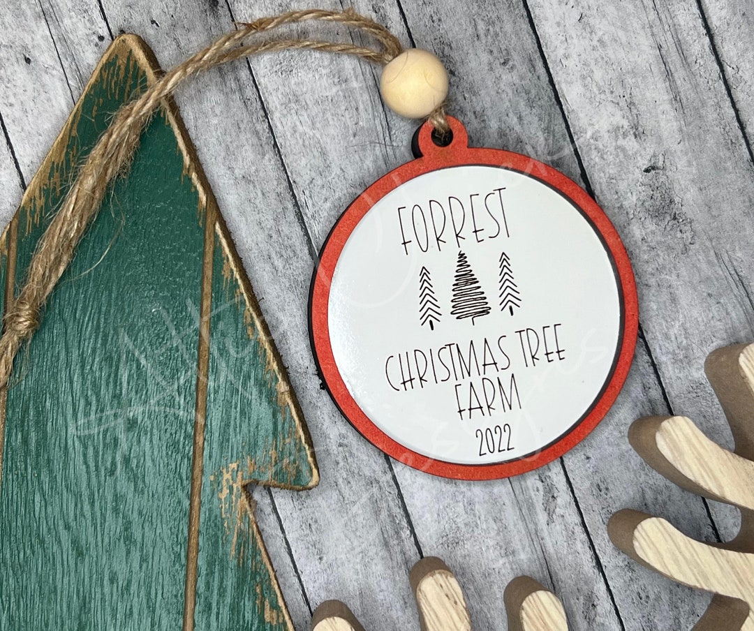Christmas Tree Farm Ornament SVG Etsy
