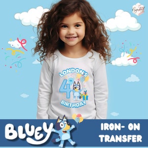 Bluey Iron on Transfers -  Australia