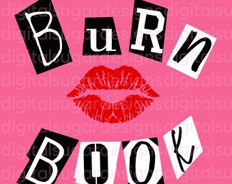 burn book font etsy