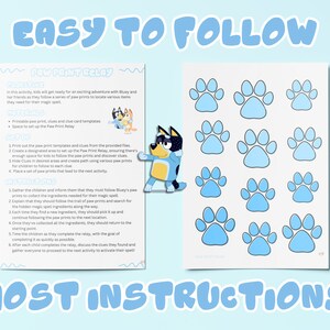 Blue.y Scavenger Hunt Game Bundle for Kids, Birthday Party Favor, Bluey ...
