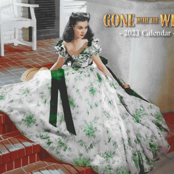 Gone with the Wind 2023 Calendar (Wall Size) - Made in the USA! Spiral Bound, Factory Sealed - Scarlett O'Hara, Rhett Butler