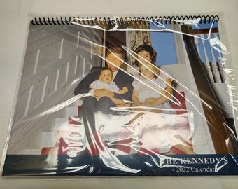 President John F Kennedy and First Lady Jackie Kennedy - The Kennedys 2022 Calendar (Wall Size) - Made in The USA! JFK JBK