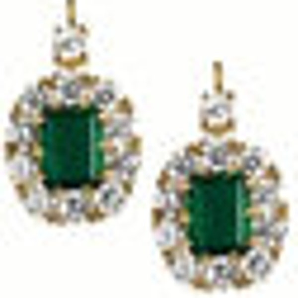 Gone with the Wind Earrings Scarlett O'Hara Southern Emeralds (Vivien Leigh)