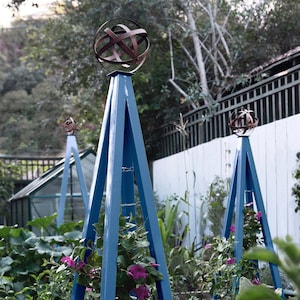 Modern Steel Garden Obelisk Tuteur,  Trellis Plant Support - Large