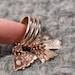 Dangling Ring With Charms, Yellow 14K Gold Plated Sterling Silver ...