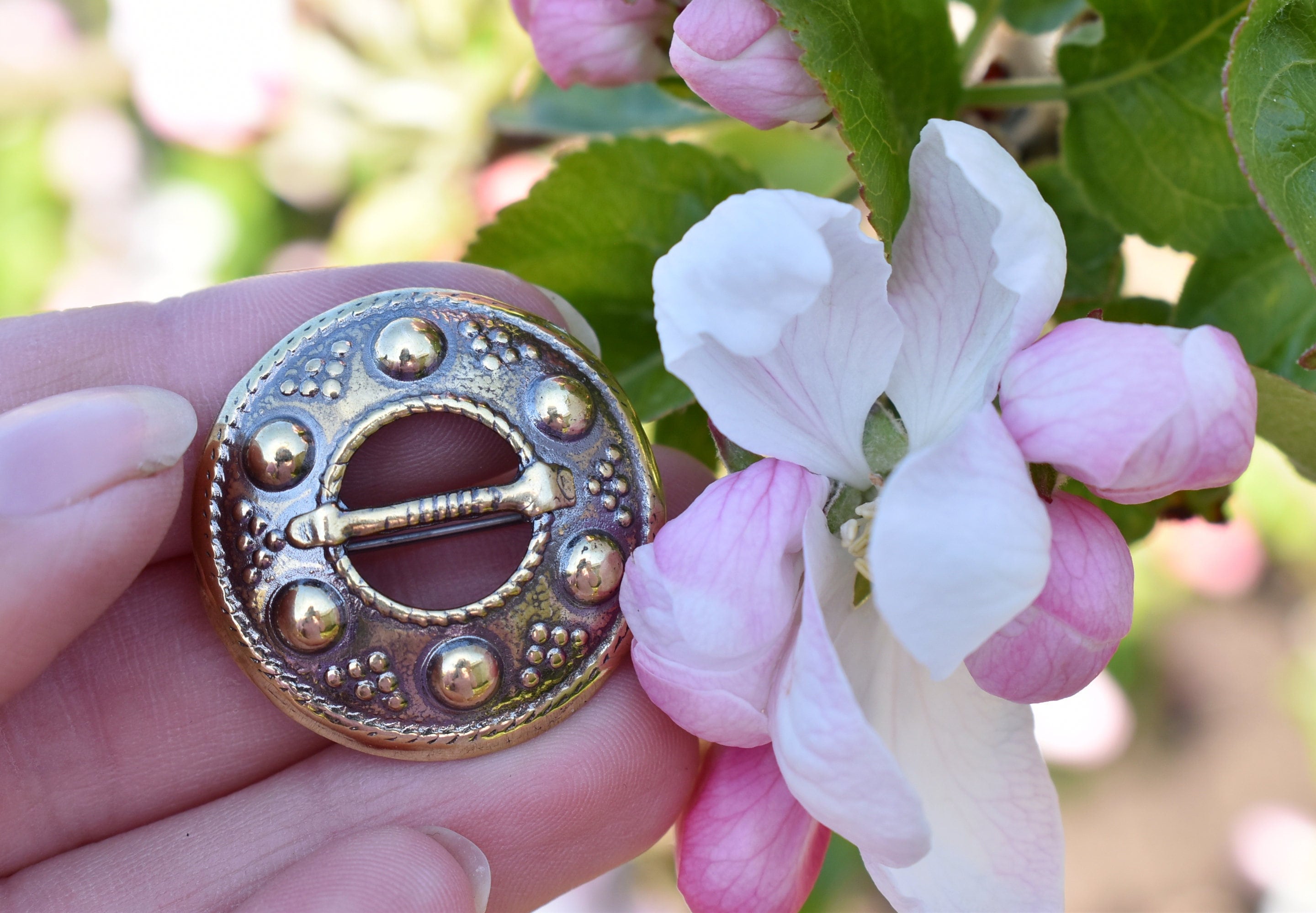 Circle Sun Brooch in Bronze or Sterling Silver, Unique Handmade Women’s Jewelry, Sustainable Gift for Sister or Mom, Latvian Sakta