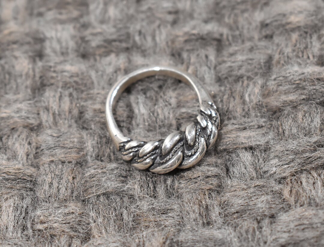 Ancient Braided Latvian Ring, Sterling Silver Namejs Ring, Handmade ...