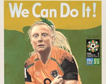 Amber Barrett art print - Ireland Womens football