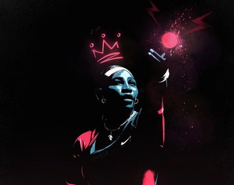 Serena Williams art print