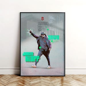 Jurgen Klopp Anfield Liverpool art print poster