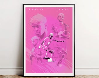 Lamine Yamal Barcelona Poster A4 / A3
