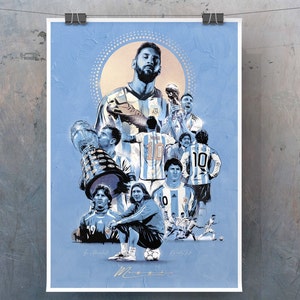 Lionel Messi Argentina art print
