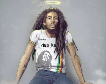 Bob Marley Bohemians fc art print