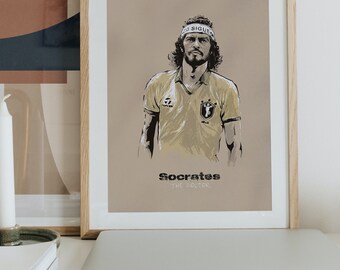 Brazil Socrates Art Print - Etsy